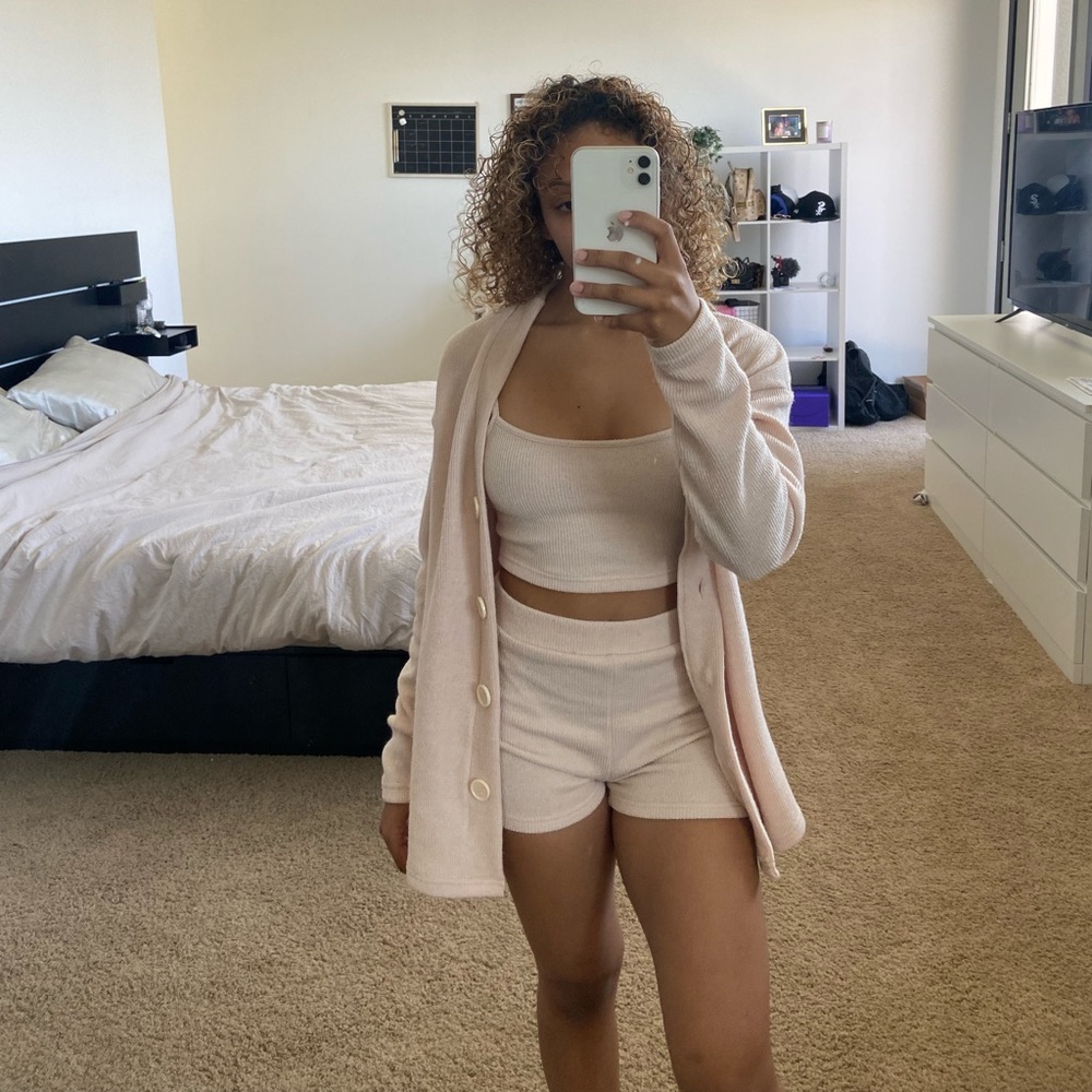 3 Piece knit short set